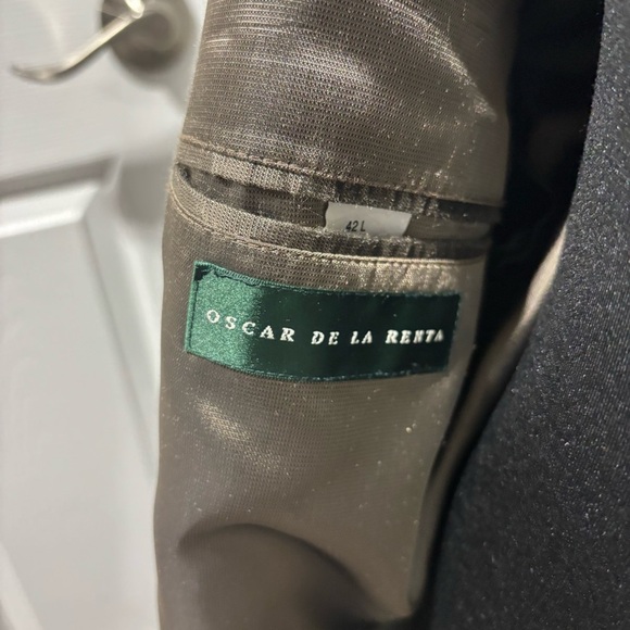 Men's Vintage Oscar De La Renta Hoodstooth Blazer-Sz 42 L - Picture 6 of 7